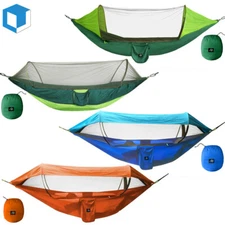 Portable Tent Camping Hammock Mosquito Net Rain Cover Waterproof Windproof Bed
