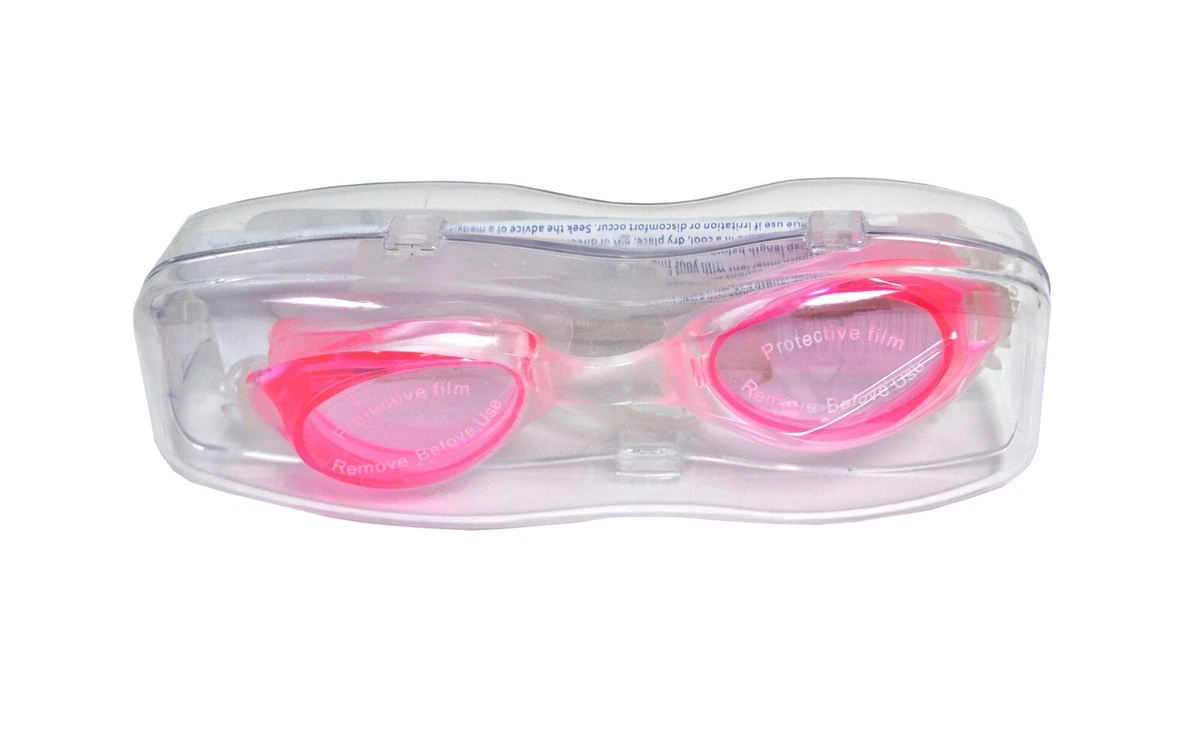 Lunettes de natation anti-buée imperméables grand cadre pour adultes - Rouge - Natation et