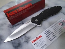 Kershaw OSO Sweet Assisted Open Pocket Knife Black Handle Folder 1830 8Cr13MoV