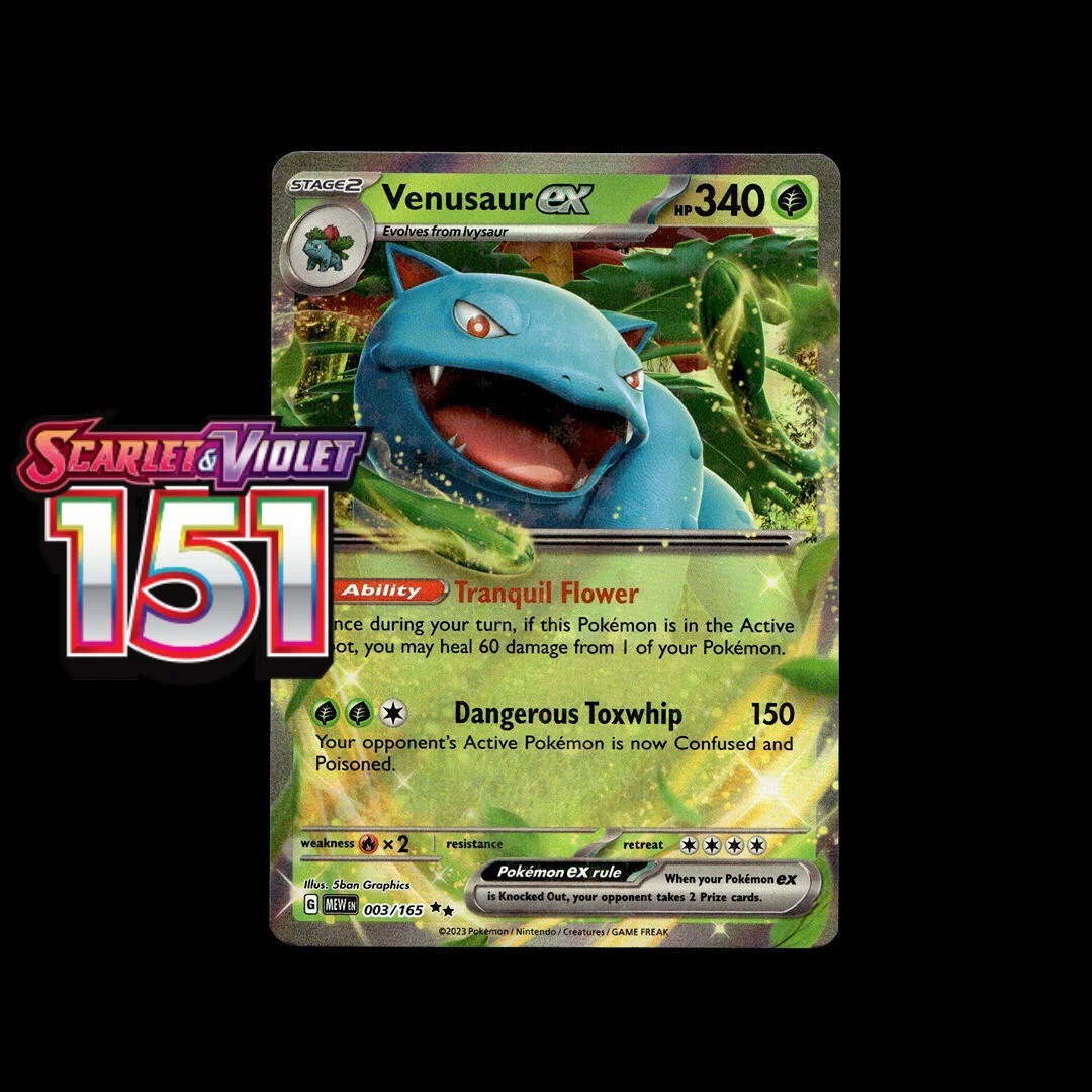 003 165 pokemon card Venusaurex RR 003/165 1 (Used) 1834624718| magi -TCG Marketplace- Weakness / Resistance / Retreat Cost Venusaur ex 003/165 Sv: Scarlet