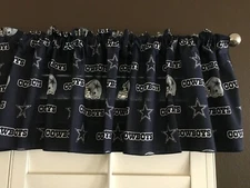 Dallas Cowboys Football Sports Team Window Valance/Curtain 58" Wide