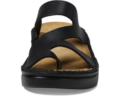 NEW $170 SZ 7 - 7.5 NAOT Women's Monterey Wedge Sandal BLACK MATT LEATHER - Picture 3 of 14