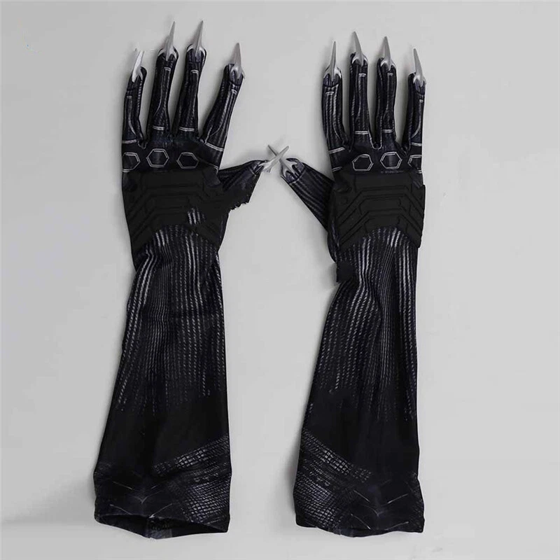 Marvel Superhero Black Panther Gloves Claws Avengers Cosplay Costumes Props New - Image 2 of 4