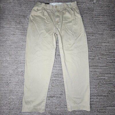 polo by ralph lauren ethan pant W33×L30 Polo Ralph Lauren Size 33/30 Men Pant Ethan Casual Mid Rise Khaki