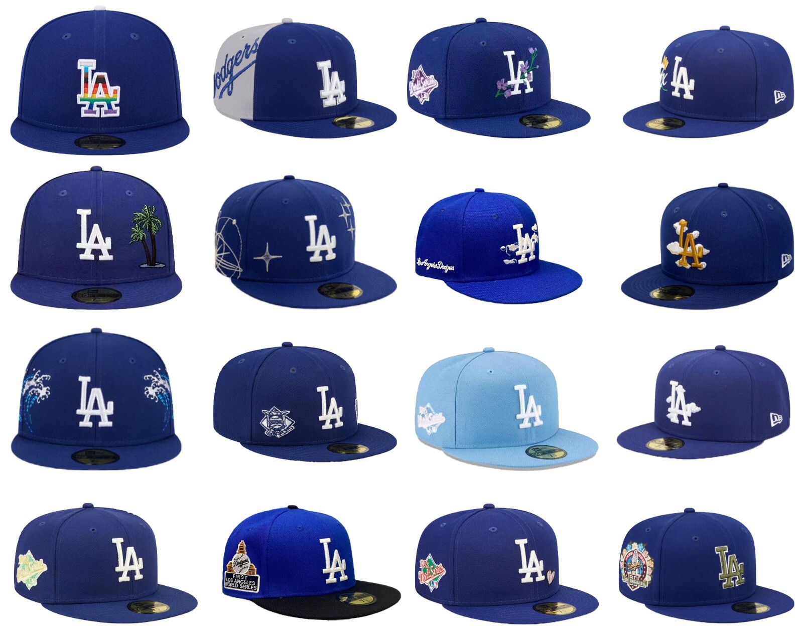 2024 New MLB Los Angeles Dodgers New Era 59FIFTY Size Cap
