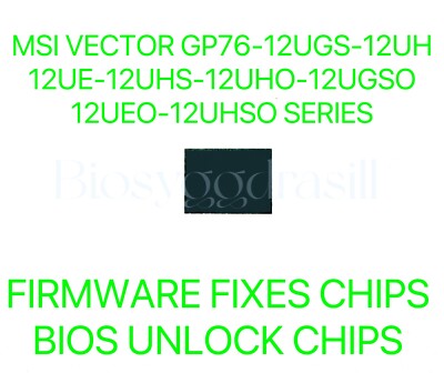 MSI Vector GP76-12UGS-12UH-12UE-12UHS-12UHO-UGSO-UEO-UHSO, NO PASSWORD BIOS CHIP