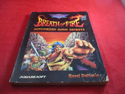 Breath of Fire Super Nintendo SNES Strategy Guide Player's Hint Book