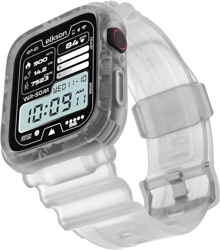 Rugged Apple Watch Protective Bumper Case Strap Band Sports Iwatch 8/7/6/SE/5/4 - Picture 14 of 20