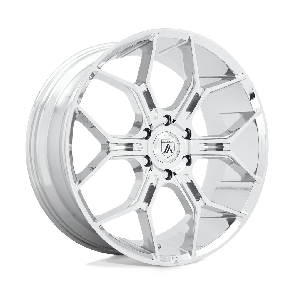 Image of Set of 4 Asanti Black ABL-38 MONARCH TRUCK Wheels 24X10 6X5.5 CHROME 20MM