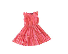 Girls Midi/Knee Length Casual Dress Pink, Sleeveless Sz 3-4 Y