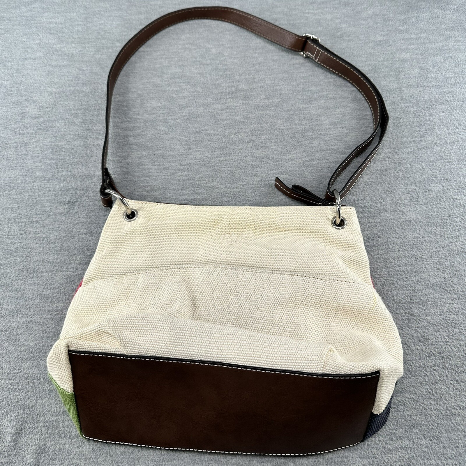 Relic Patchwork canvas multicolor Shoulder Purse - image 12