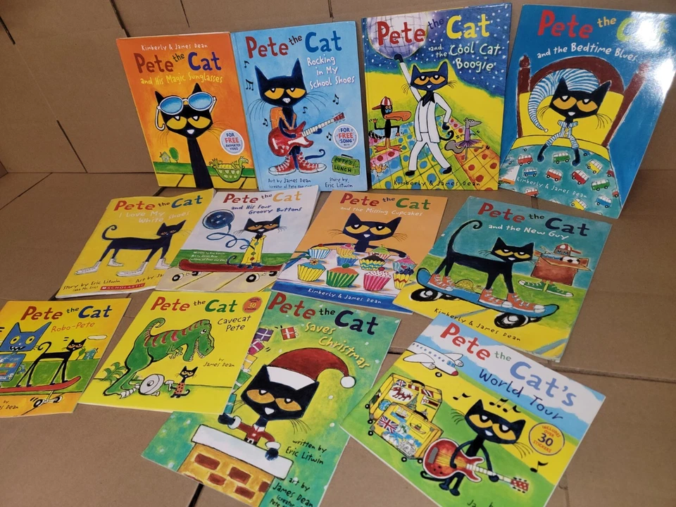 Lot of 5 Pete the Cat Paperback/Hardcover Books~James Dean/Eric Litwin Random - Image 3 of 3