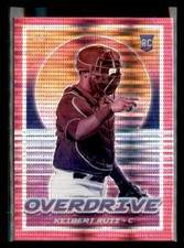 2021 Panini Chronicles Overdrive Pink Pulsar #5 Keibert Ruiz
