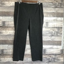 Talbots Womens Dress Pants Gray Size 12P Tapered Leg Side Zip