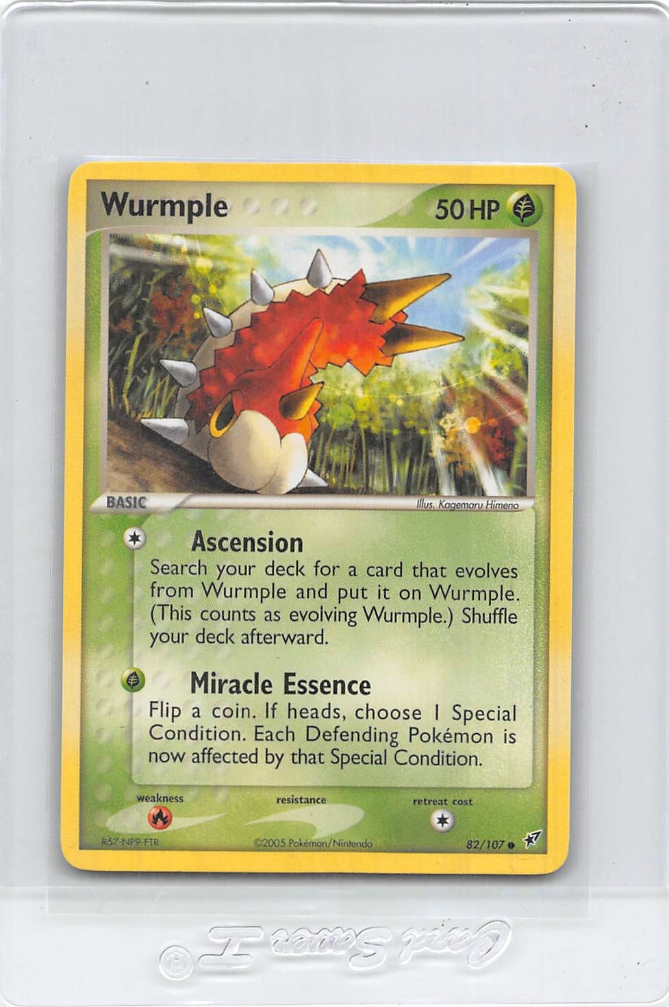 WURMPLE 82/107 - NON-HOLO - COMMON - EX Deoxys - 2005 POKEMON CARD - NM/M