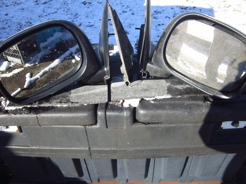 Door Mirror Set-Power Heated Textured Black 2 Piece Mirror Set TRQ MRA09642