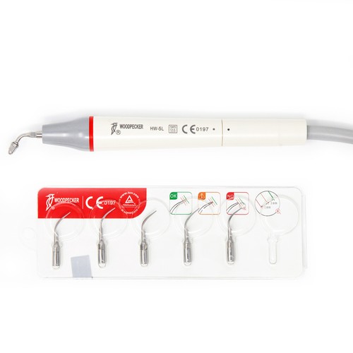 100%Original Woodpecker UDS-P LED Dental Ultrasonic Piezo Scaler Handpiece 6Tips - Picture 7 of 10