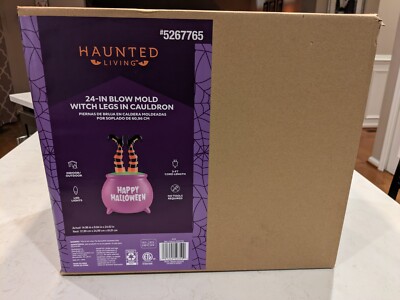 Witches Legs in Cauldron - Halloween Blow Mold - 24 Inches - New - Hard to Find