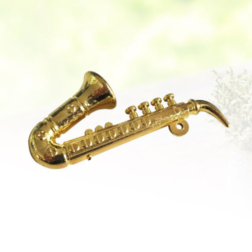 Mini Decor Kid Toy Saxophone Figurines Fake Trumpet Child Aldult - Afbeelding 1 van 11
