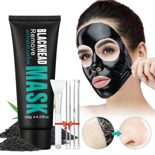 Peel Off Face Mask Blackhead Whiteheads Remover Masks Activated Charcoal Black