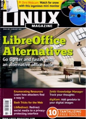 Linux Magazine (UK) Issue 290 Jan 2025/ LIBRE OFFICE ALTERNATIVES