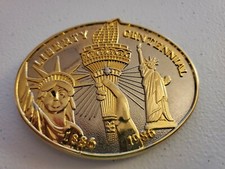 Vintage Belt Buckle Statue of Liberty Liberty Centennial 1886-1986
