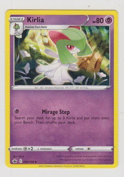 Kirlia SWSH06: Chilling Reign | 060/198 | Uncommon