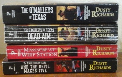 Lot Of  4  Westerns Books Full  Series The O'Malleys Of Texas by Dusty Richards