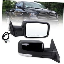 Right Passenger Side Door Mirror Compatible With 2013-2018 Ram R-11Pins Black