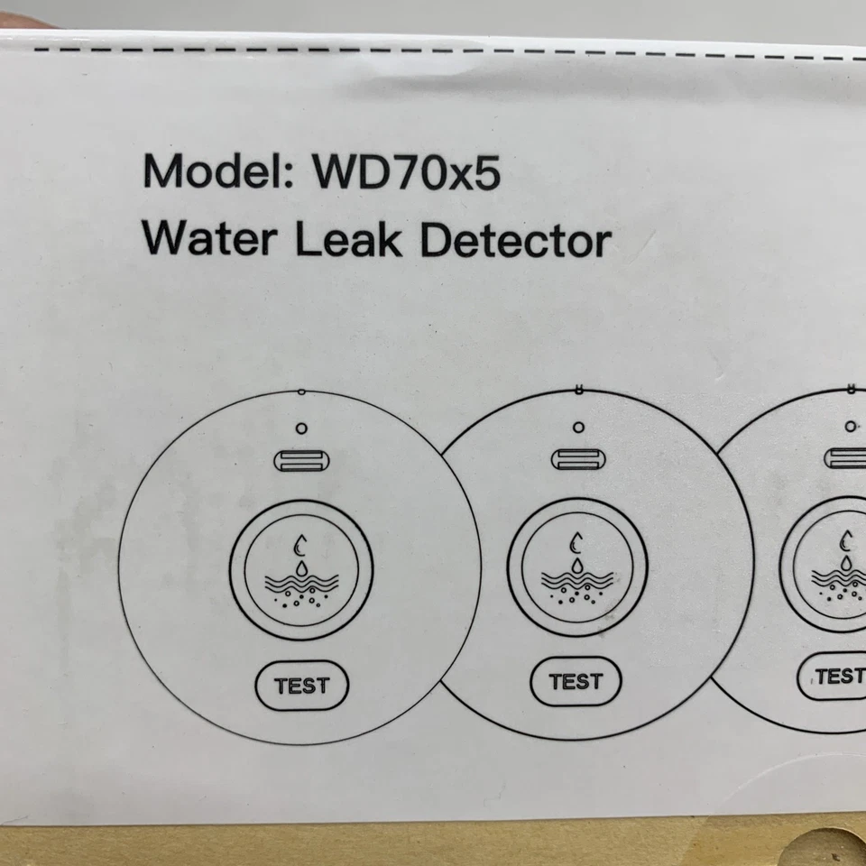 WD70x5 Water Leak Detectors With Dripping & Leaking Sensor Technology - 5 PACK - Image 4 of 4