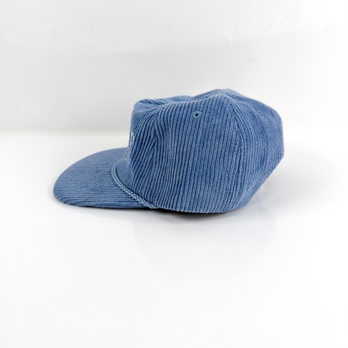 Good News Peace & Salvation Publisher Blue Corduroy Snapback Hat Cap Snag Vintag - Picture 3 of 7