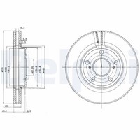 2X Delphi Bremsscheibe BG2782 FüR Lexus Toyota