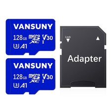 Vansuny 2Pack 128GB Micro SD Card MicroSDXC x 2, 2 Pack