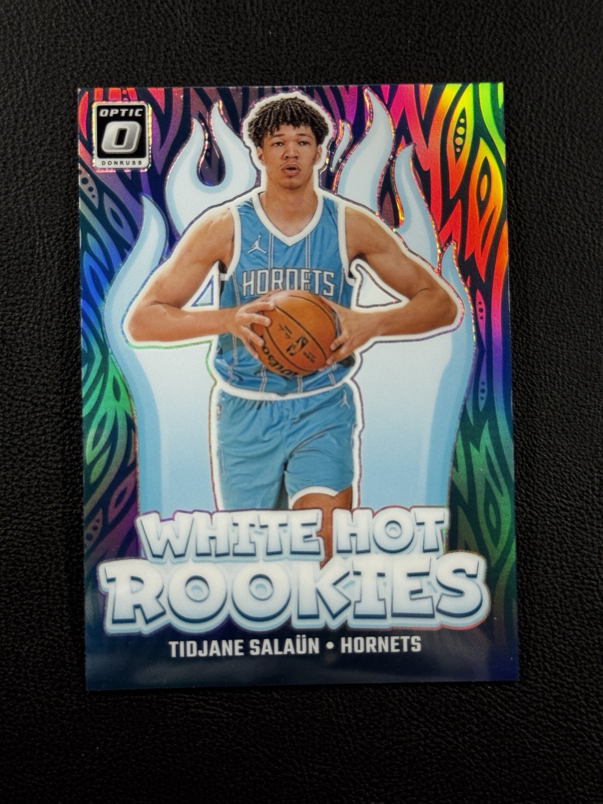 2024-25 Donruss Optic TIDJANE SALAUN RC WHITE HOT ROOKIES Holo Prizm #3 Hornets