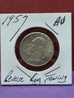 1957 AU Silver Washington Quarter Coin VERY NICE SILVER COIN TO STACK OR BOOK
