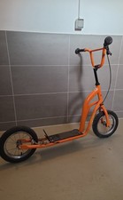 Scooter Rooler Luftreifen Handbremse Orange 12 Zoll Trettroller Ab 5 Jahre