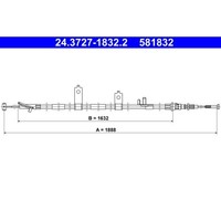 ATE 24.3727-1832.2 Seilzug Feststellbremse FüR Mazda 3 BM BN