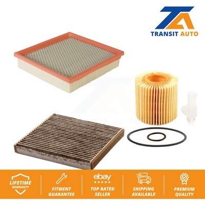 Air Cabin Engine Cartridge Oil Filters (3 Total) Kit For Toyota Highlander Lexus