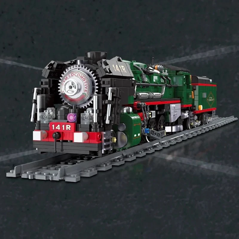141R Steam Locomotive Train Motorized Technic Building Blocks Set 1782 pcs Gift - Image 4 of 4