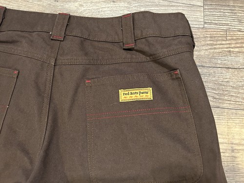 Red Ants Pants Sz 36x31 Straight Cut Double Knee Heavy Duty Laborer Brown - Picture 11 of 14