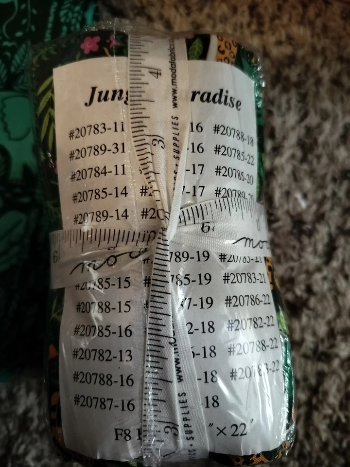 Jungle Paradise By Stacy Iest Hsu Moda Fabrics Jelly Roll, Fat 8s, And 4... - Image 2 of 4