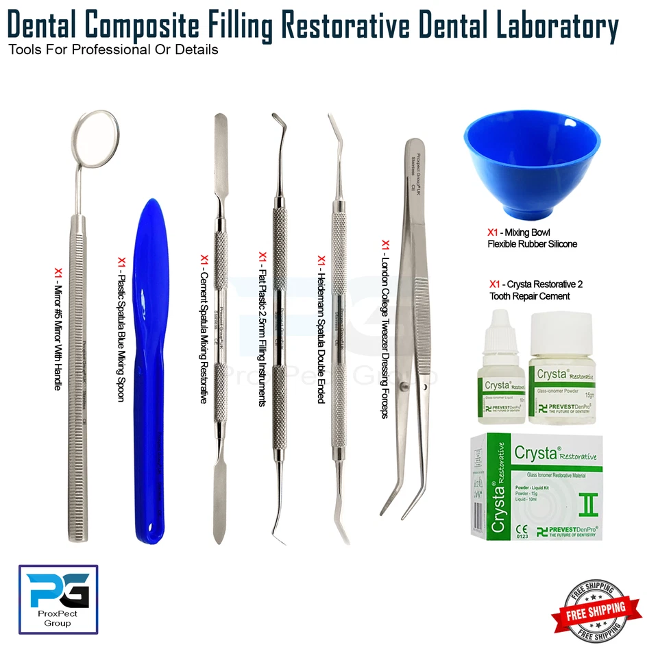 PROXPECT GROUP® Composite Veneer Bridge Fix Recap Permanent Cement Tooth Filling Repair Kit