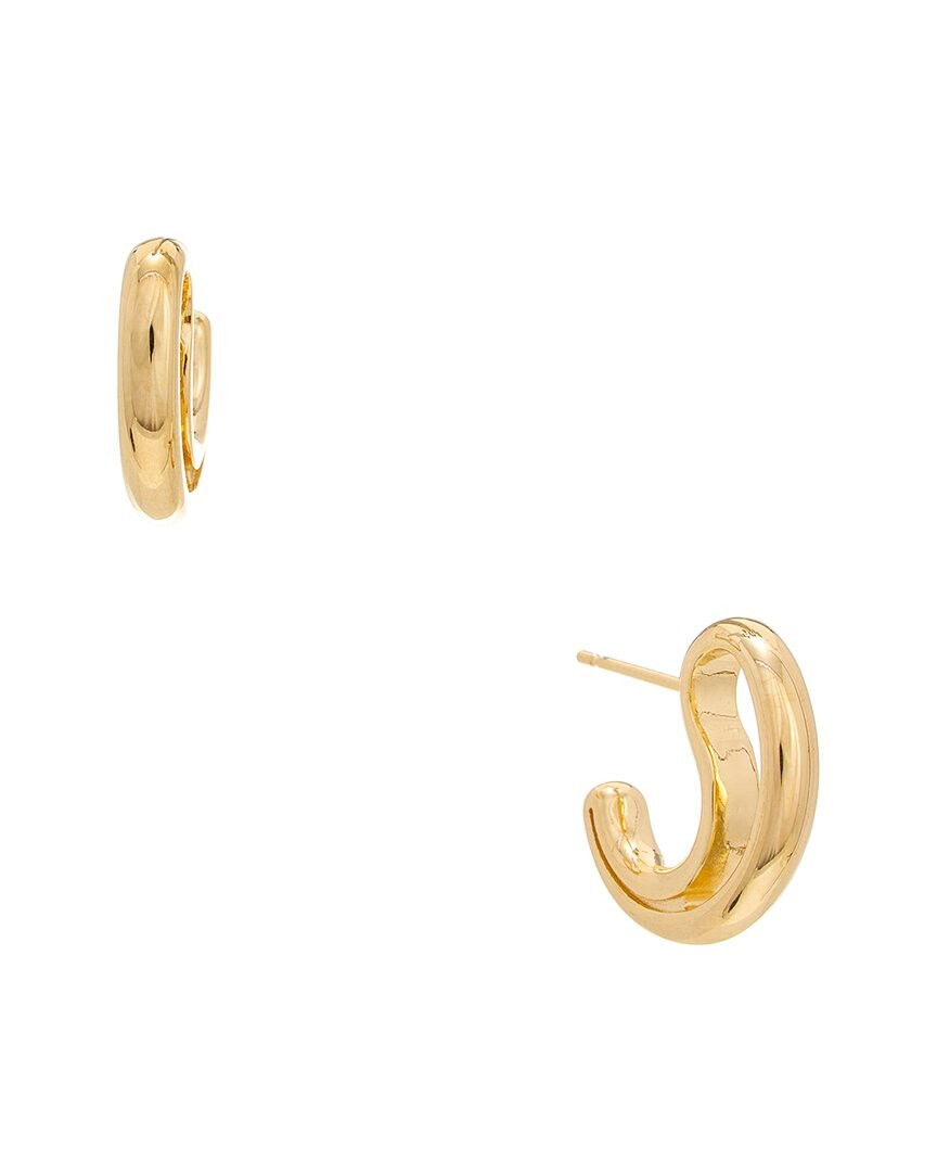 Женские маленькие серебряные серьги с оборками от Bottega Veneta 95790₽