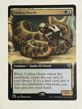 Coiling Oracle NM Extended Art Commander Legends MTG