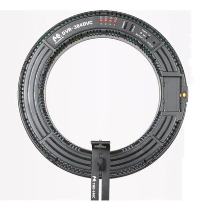 Falcon Eyes DVR-384DVC 23W 384 Ring LED Panel 3000-5600K Lighting Video Film Con
