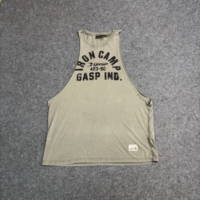 Gasp Industries Tank Top Men's Size XL Iron Camp Stringer Gym
