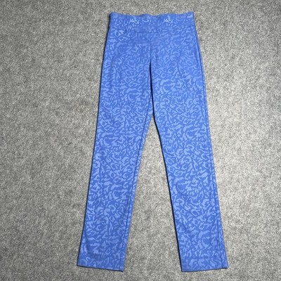 Krazy Larry Womens Pull On Ankle Leopard Print Stretch Casual Pants Blue Size 2