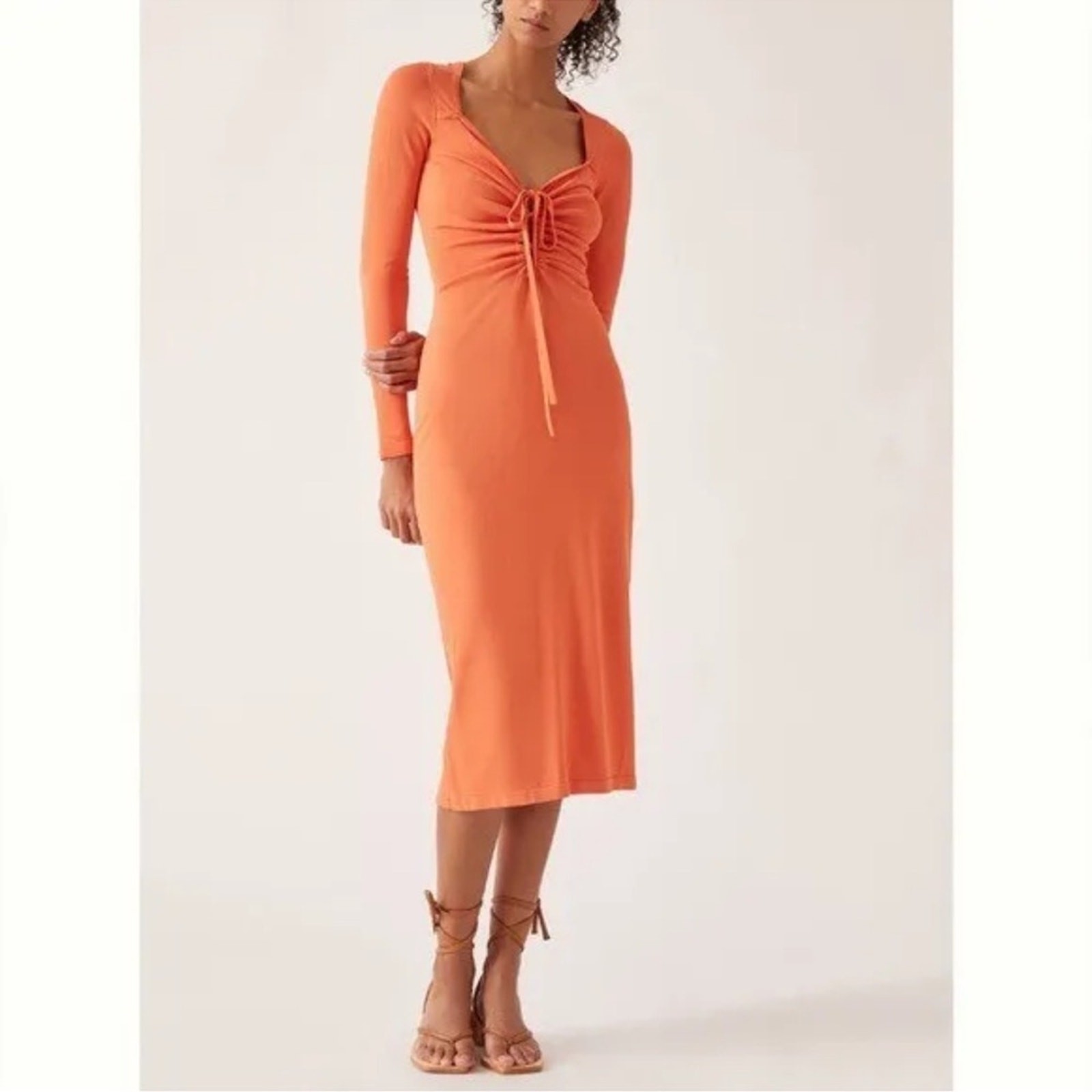 Anthropologie Callahan Mango Front Tie Dress NEW Women’s Medium