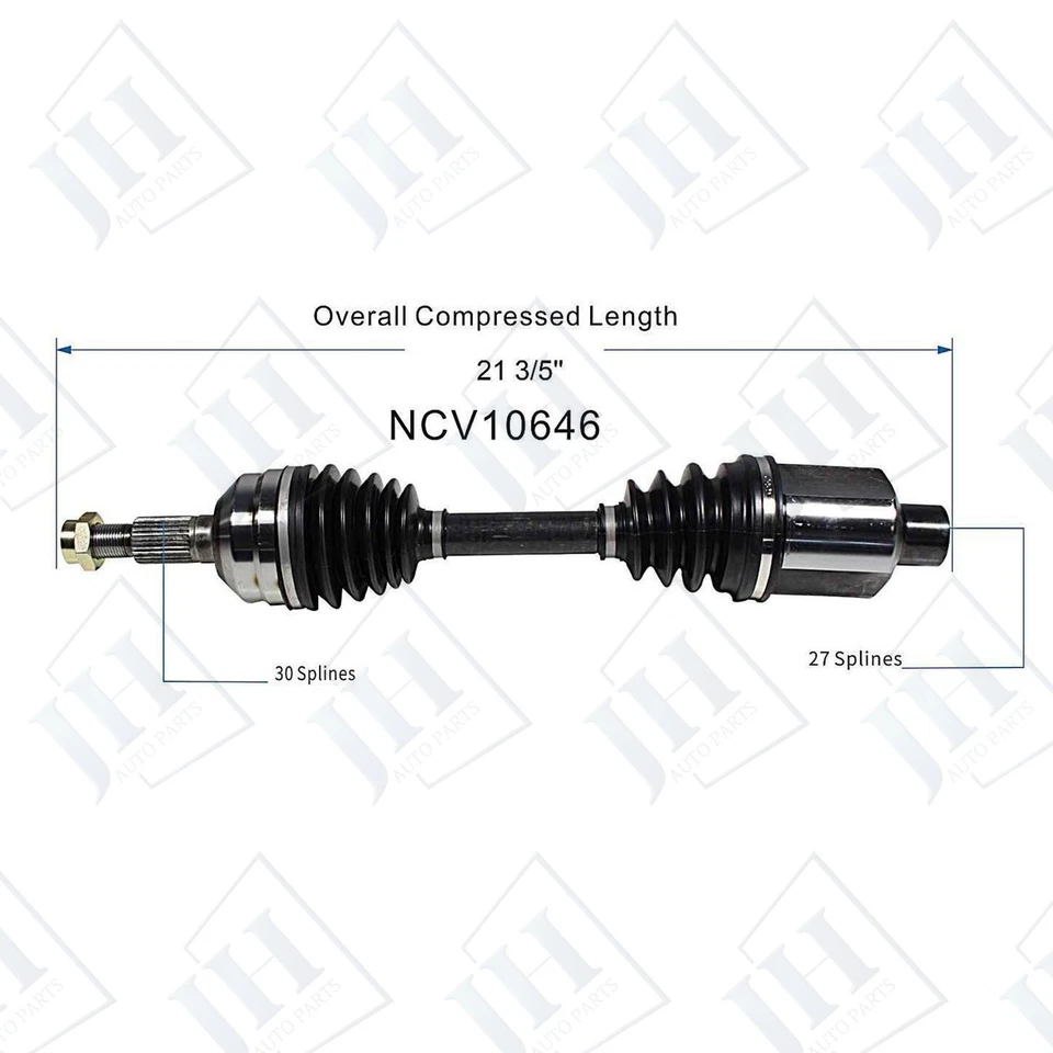 OE Front Pair Left Right CV Axle Shaft For 2007-2009 Suzuki XL-7 V6 3.6L FWD AWD - Изображение 3 из 4