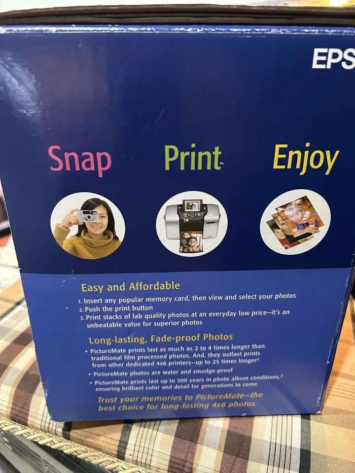 Epson B351A PictureMate Deluxe PictureMate 500 Personal Photo Lab & Photo NEW - Image 2 of 4